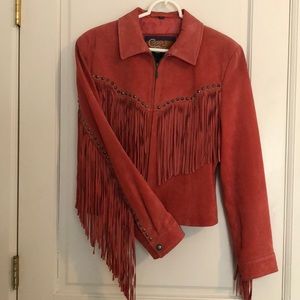 Suede fringe jacket.
